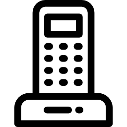 receptor de teléfono icono