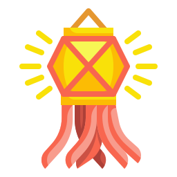 lámpara de diwali icono