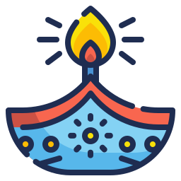 Oil lamp icon