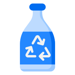 Утилизация бутылки иконка
