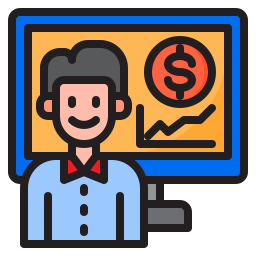 Financial presentation icon