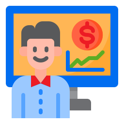 Financial presentation icon