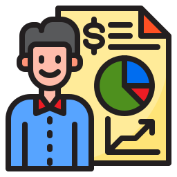 Financial presentation icon