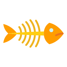 Рыбная кость иконка