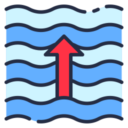 livello dell'acqua icona