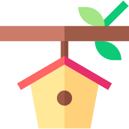 Bird house icon