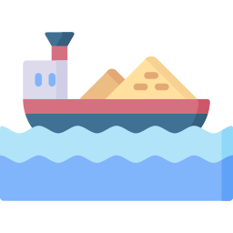 barca da carico icona