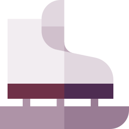 Ice skating shoes icon