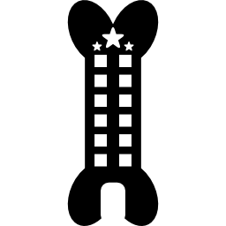 수직 뼈 모양의 애완 동물 호텔 건물 icon