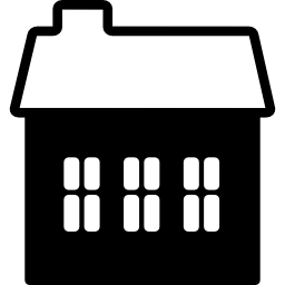 Rural hotel house icon