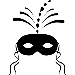 máscara de carnaval festivo icono