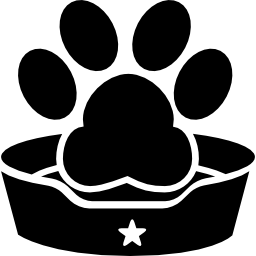 Pet hotel sign icon