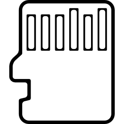 esquema de la tarjeta de teléfono móvil icono