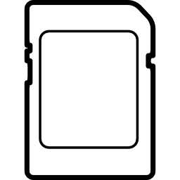 Mobile phone card outline icon