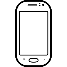 modelo popular de teléfono móvil de samsung galaxy fame icono