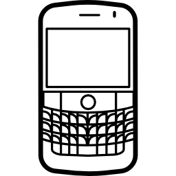 modelo de teléfono móvil popular blackberry bold icono