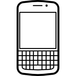 modelo de teléfono móvil popular blackberry q10 icono