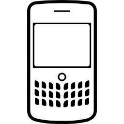 model mobiele telefoon met knopen icoon