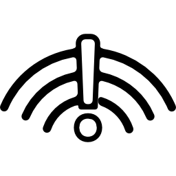 señal de señal con un símbolo de exclamación icono