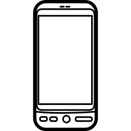 modelo popular de teléfono móvil htc desire icono