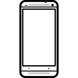modelo popular de teléfono móvil htc one icono