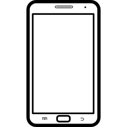 mobiele telefoon populair model samsung galaxy note icoon