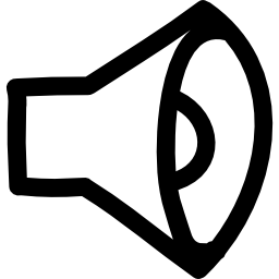 geluid hand getekend symbool icoon
