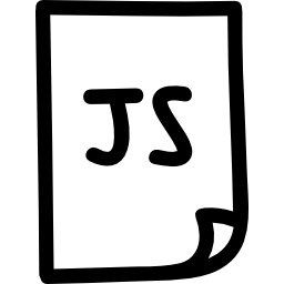 file disegnato a mano di script java icona
