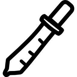 Dropper hand drawn outline icon