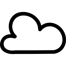 wolkenhand gezeichnete kontur icon