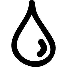Water drop hand drawn outline icon