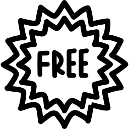 Free tag hand drawn sign icon