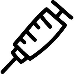 Syringe hand drawn tool icon