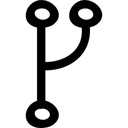 simbolo disegnato a mano usb icona