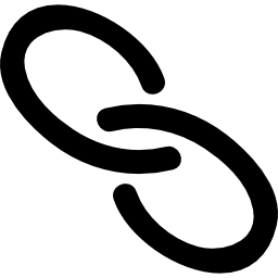 Łącze ręcznie rysowane symbol interfejsu ikona