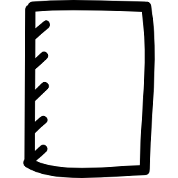 papier hand getekend symbool icoon