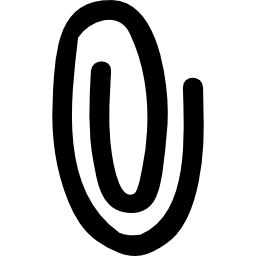 Clip hand drawn shape icon