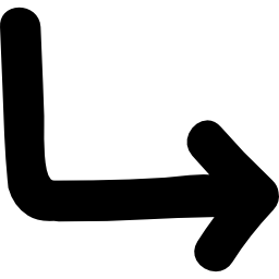 Jump hand drawn arrow icon