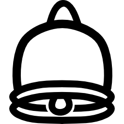 símbolo de interfaz dibujado a mano de campana icono