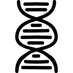 dna hand getekend symbool icoon