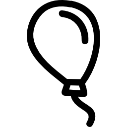 contorno disegnato a mano palloncino icona