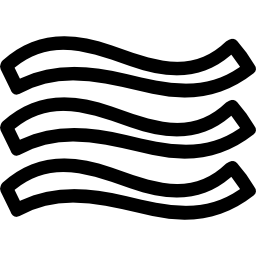 menú curva líneas variante contornos dibujados a mano icono