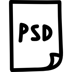 psd 포토샵 파일 손으로 그려진 된 기호 icon