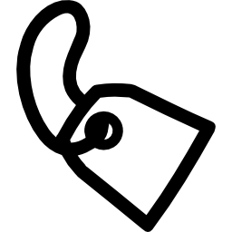 値札の手描きの輪郭 icon