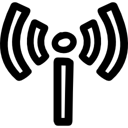 símbolo de señal contorno dibujado a mano icono