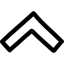 上矢印手描きのアウトライン icon