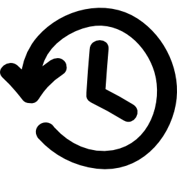 símbolo de interface desenhado à mão do tempo Ícone