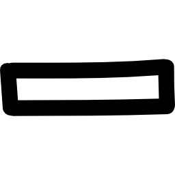 残りの手描きのマイナス記号のアウトライン icon