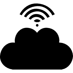 Символ интерфейса сигнала облака иконка