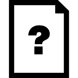 domanda sul documento icona